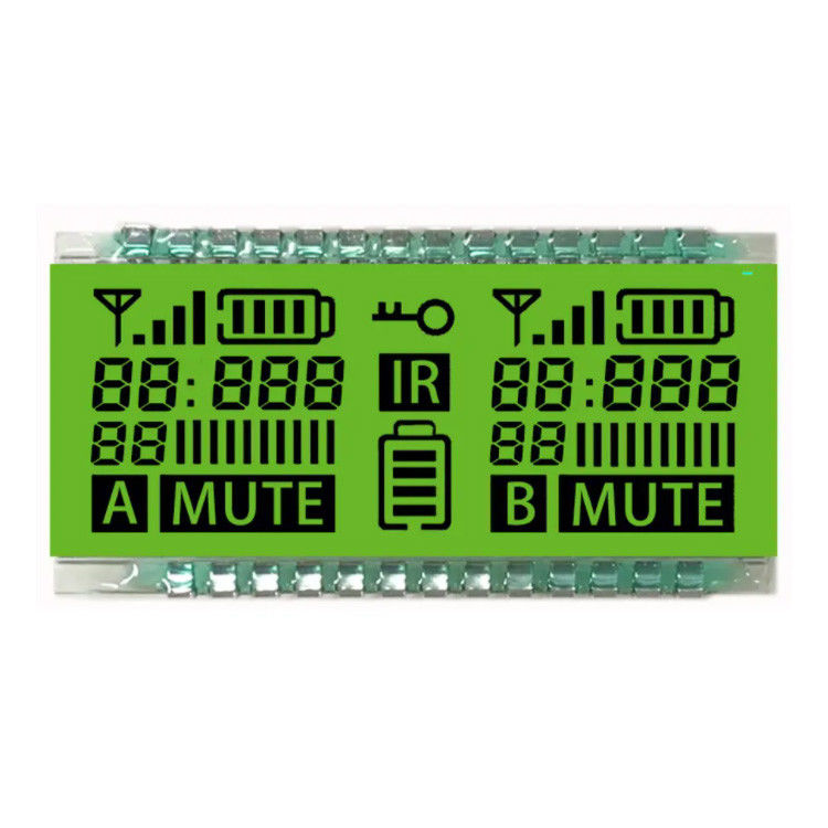 Custom Size 3.0V TN LCD Display Panel Transflective TN LCD Segment Display Module
