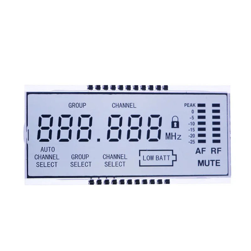 Custom Size 3.0V TN LCD Display Panel Transflective TN LCD Segment Display Module